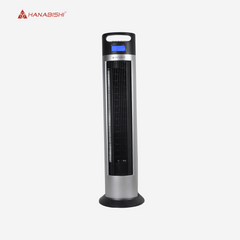 Hanabishi Tower Fan | Electric Fan w/ Remote Control Blue LCD Display H