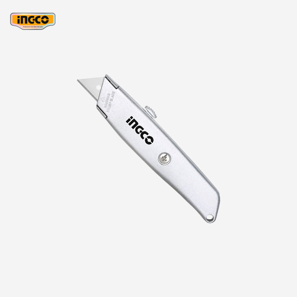 Ingco Utility Zinc Alloy Knife Cutter with SK5 Blade HUK615