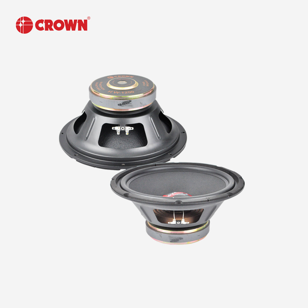 Crown 1pc 12 Inches Professional Woofer Speaker / 300-500watts / 8ohms HW-1250