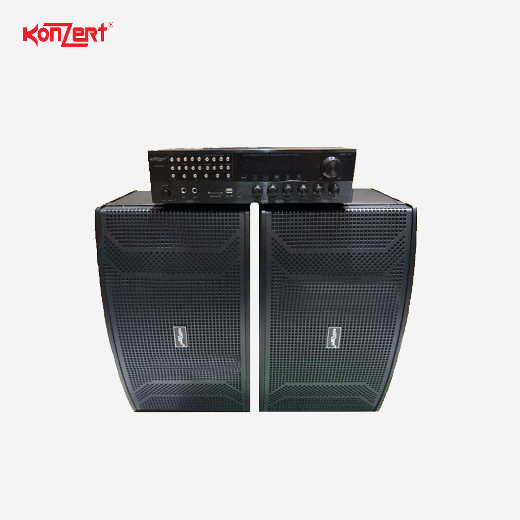 Konzert TodoOke Component System with USB/Type C/SD Card/Bluetooth & EQ - 5000W PMPO