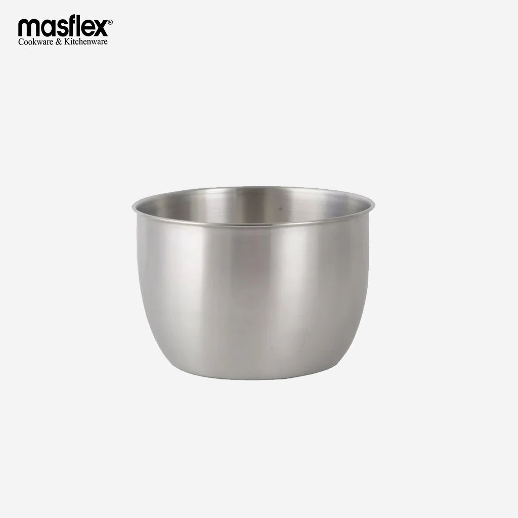 Masflex Kitchen Utensil Stainless Steel Deep Mixing Bowl Container Medium & Large