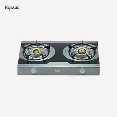 Kyowa Double Burner Stainless Steel Gas Stove with Cast Iron Burners KW-3570