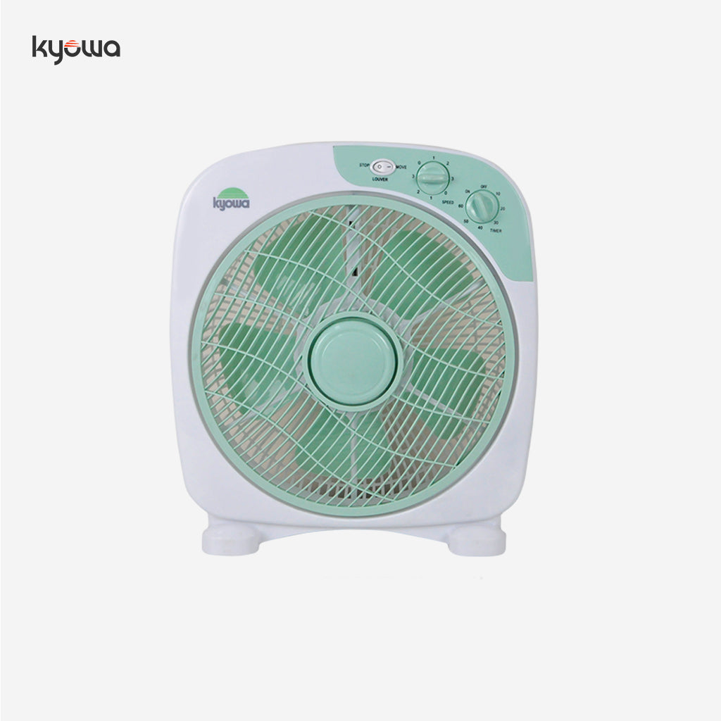 Kyowa 12" Box Fan Electric Fan with Timer KW-6914