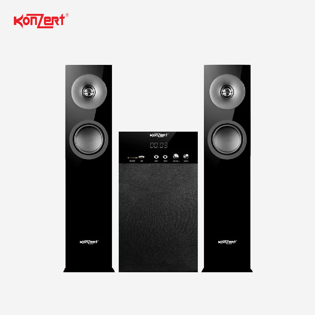 Konzert by Winland KX-450+ 4500W PMPO Multimedia Speaker Sound Audio System w/ Bluetooth, FM, SD/USB