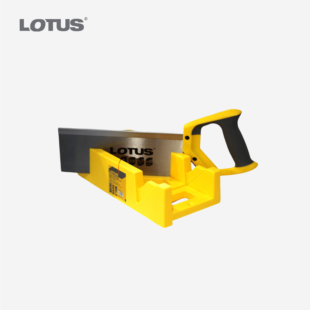 Lotus Miter Box W/12" Mitre and Back Saw Lagari SET LTHT1200MBX