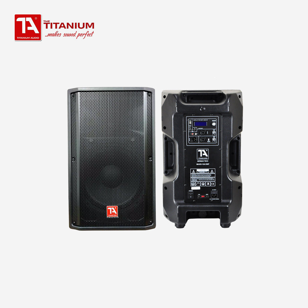 Titanium Audio 1pc 12 Inch 2-way Active Powered Plastic Cabinet Moulded 700Watts