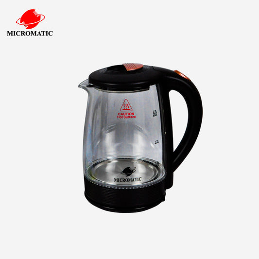 Micromatic 2.0L Glass Electric Kettle | Water Heater 1500watts MCG-20