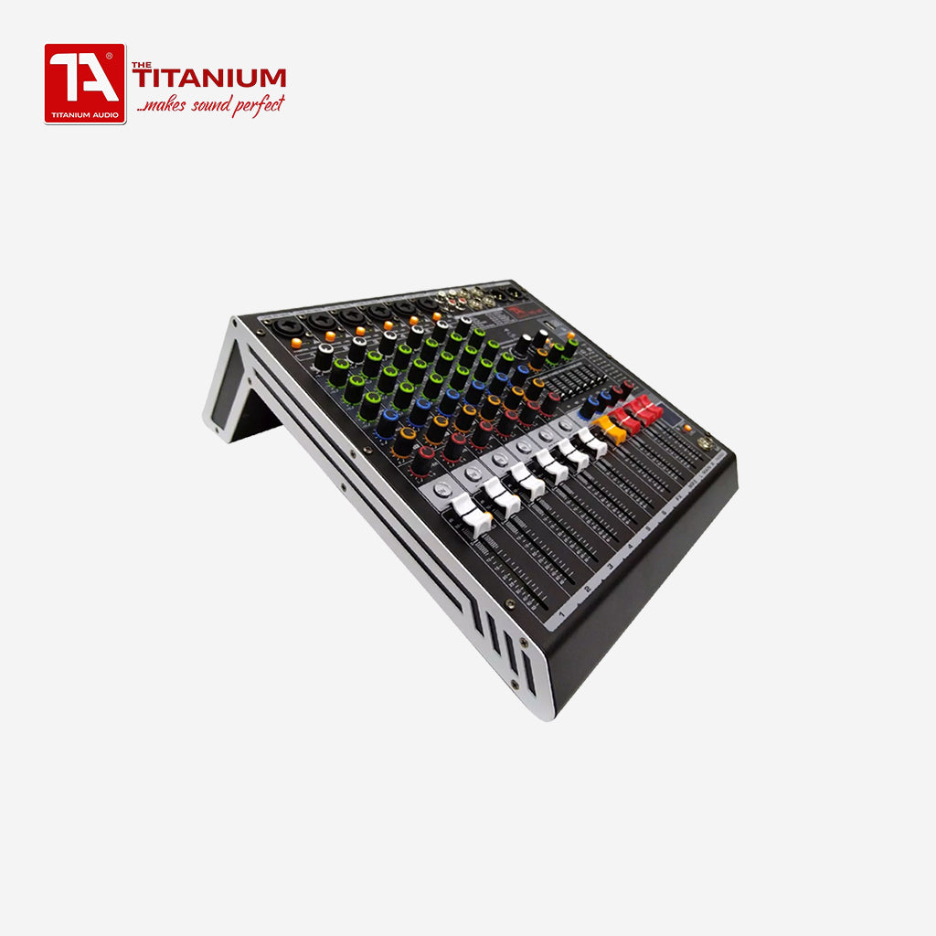 Titanium Audio MG 6BT 6 Channel Audio Mixer with 7-Band Equalizer 32-BIT DSP Effects