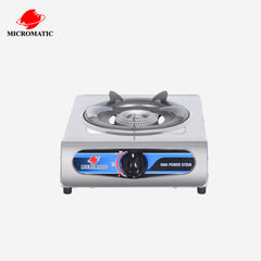 Micromatic Stainless Steel Body Gas Stove Single Burner with Pan Rack MGS-211