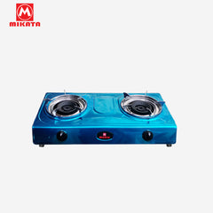 Mikata Double Burner Twin Jets Stainless Top & Body Gas Stove MIK-MGS-288