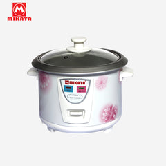 Mikata by Winland Rice Cooker Without Steamer Aluminum pot Stainless & Glass Cover 1.5L (6cups) 500W