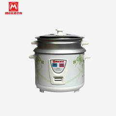 Mikata 1.5 Liter / 6 Cup Rice Cooker w/ Steamer Aluminum pot and Cover 500W MIK-MKRC-152S