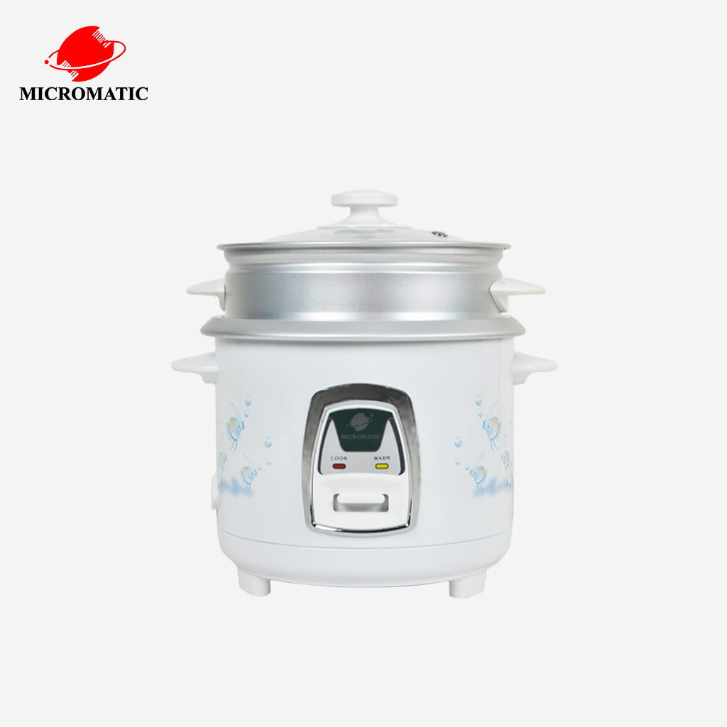 Micromatic Rice Cooker 1L 5Cups of Rice w/ Food Warmer & Steamer Rack ...