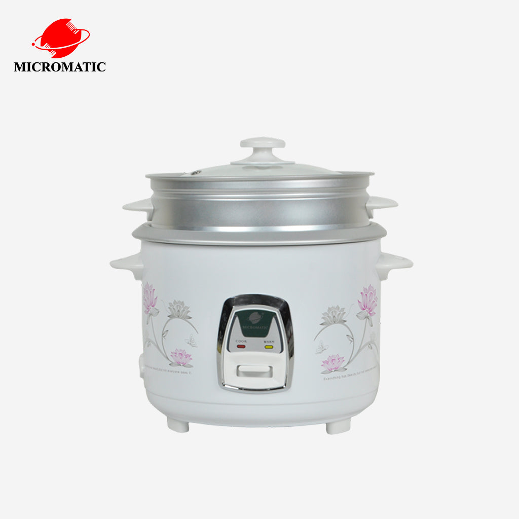 Micromatic Rice Cooker 1.8L 10 Cups of Rice with Steamer 700watts MRC-818D