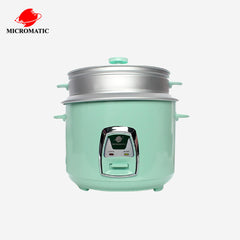 Micromatic 1.8Liters Rice Cooker Powder-coated body with steamer rack MRC-868D