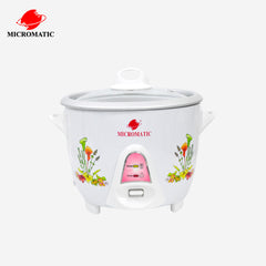 Micromatic Rice Cooker 1.5L 8 Cups Of Rice 620watts Flower Design MRC-8