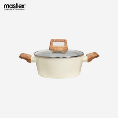 HOME ESSENCE by MASFLEX 20cm 3Layer Non-stick Induction Casserole Forged Aluminum Cookware NK-SBCS20