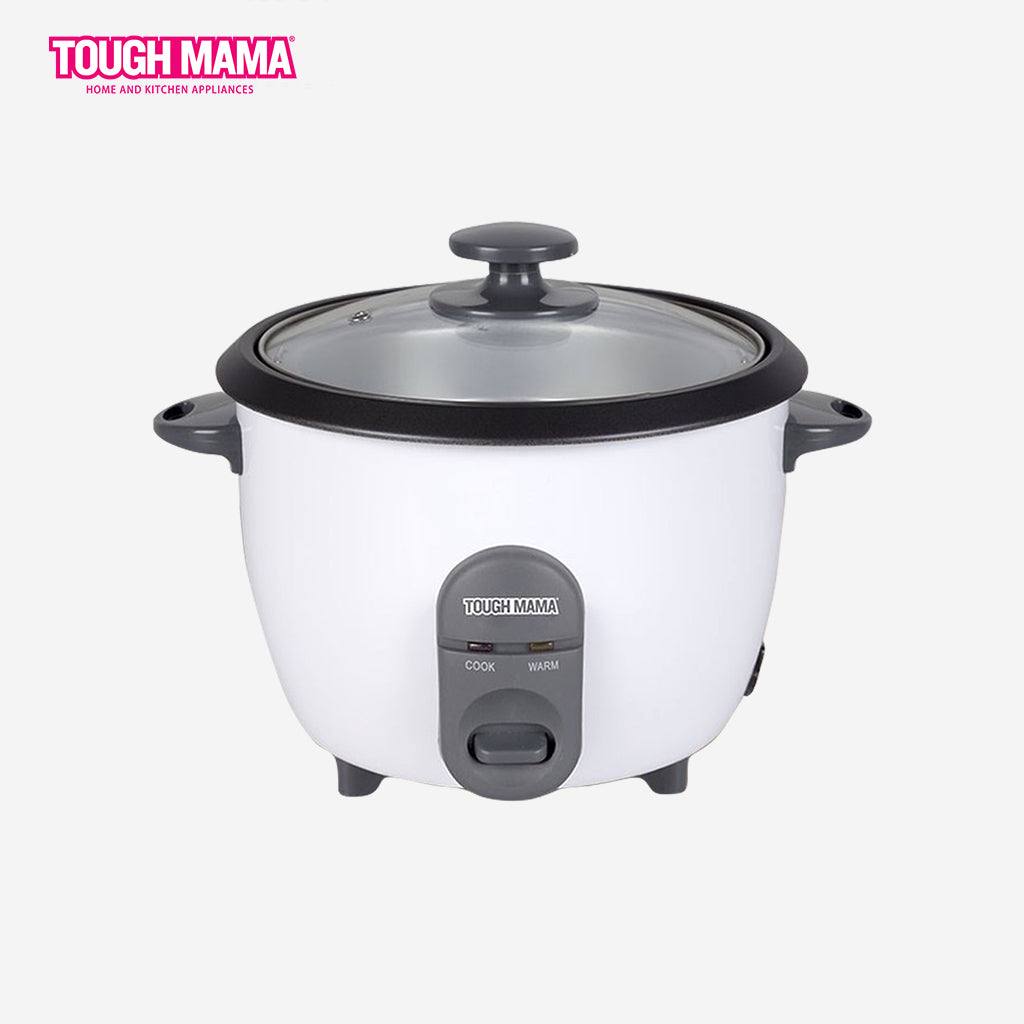 Tough Mama 1.2L Rice Cooker with Steamer (6-cup) White NRC12-IS