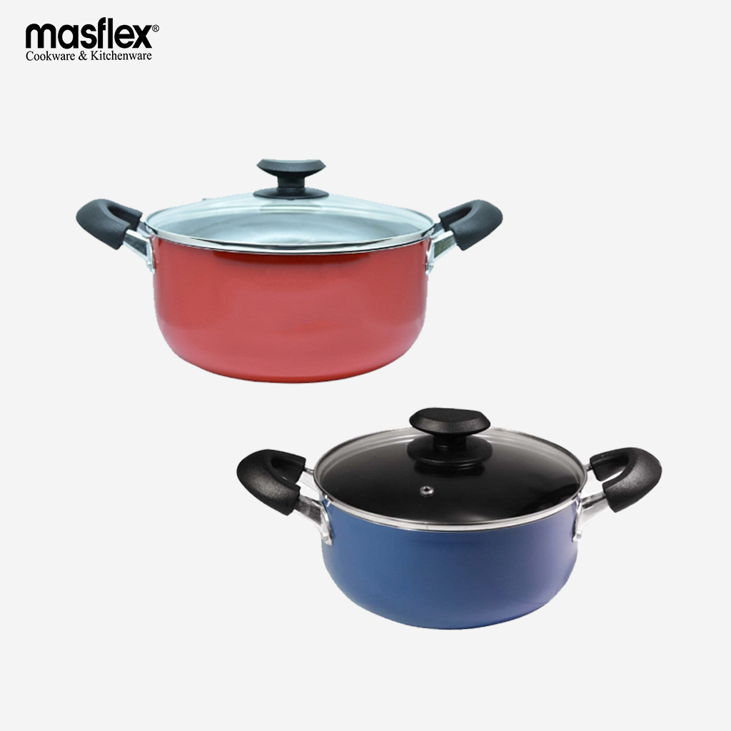 Masflex NON-STICK INDUCTION CASSEROLE WITH GLASS LID 20cm NS-CX-808