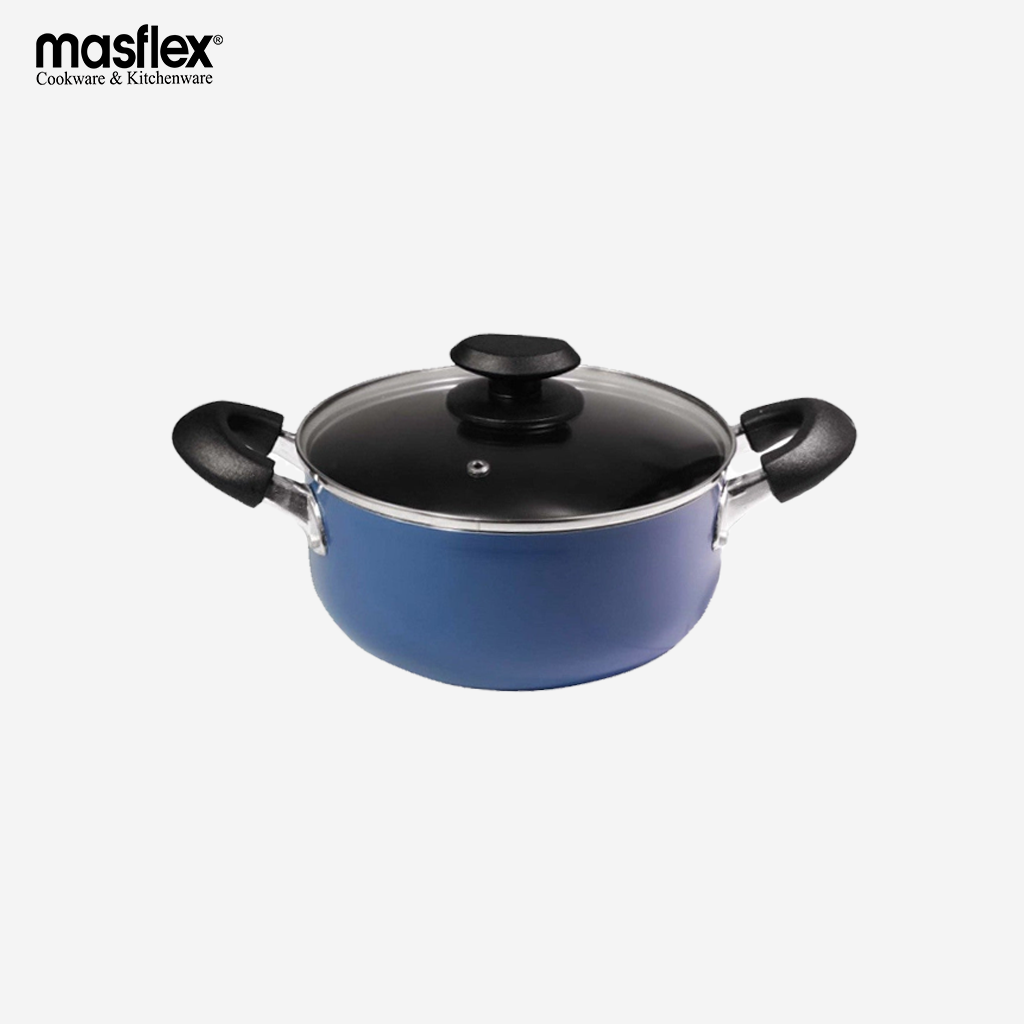 Masflex NON-STICK INDUCTION CASSEROLE WITH GLASS LID 20cm NS-CX-808