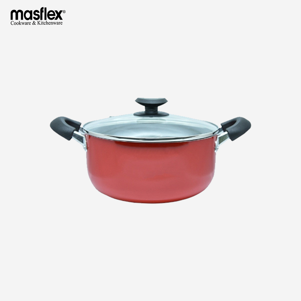 Masflex NON-STICK INDUCTION CASSEROLE WITH GLASS LID 20cm NS-CX-808