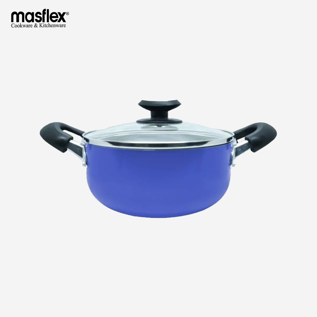 Masflex by Winland Non-stick Induction Casserole Pot with Glass Lid 24cm NS-CX-809