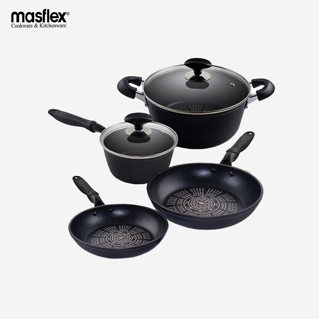 Masflex Forged Blue Diamond Non-Stick Induction 6pieces Cookware Set N ...