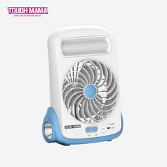 Tough Mama 5″ Rechargeable Portable 3-SPEED Fan with LED Light NTM-2825