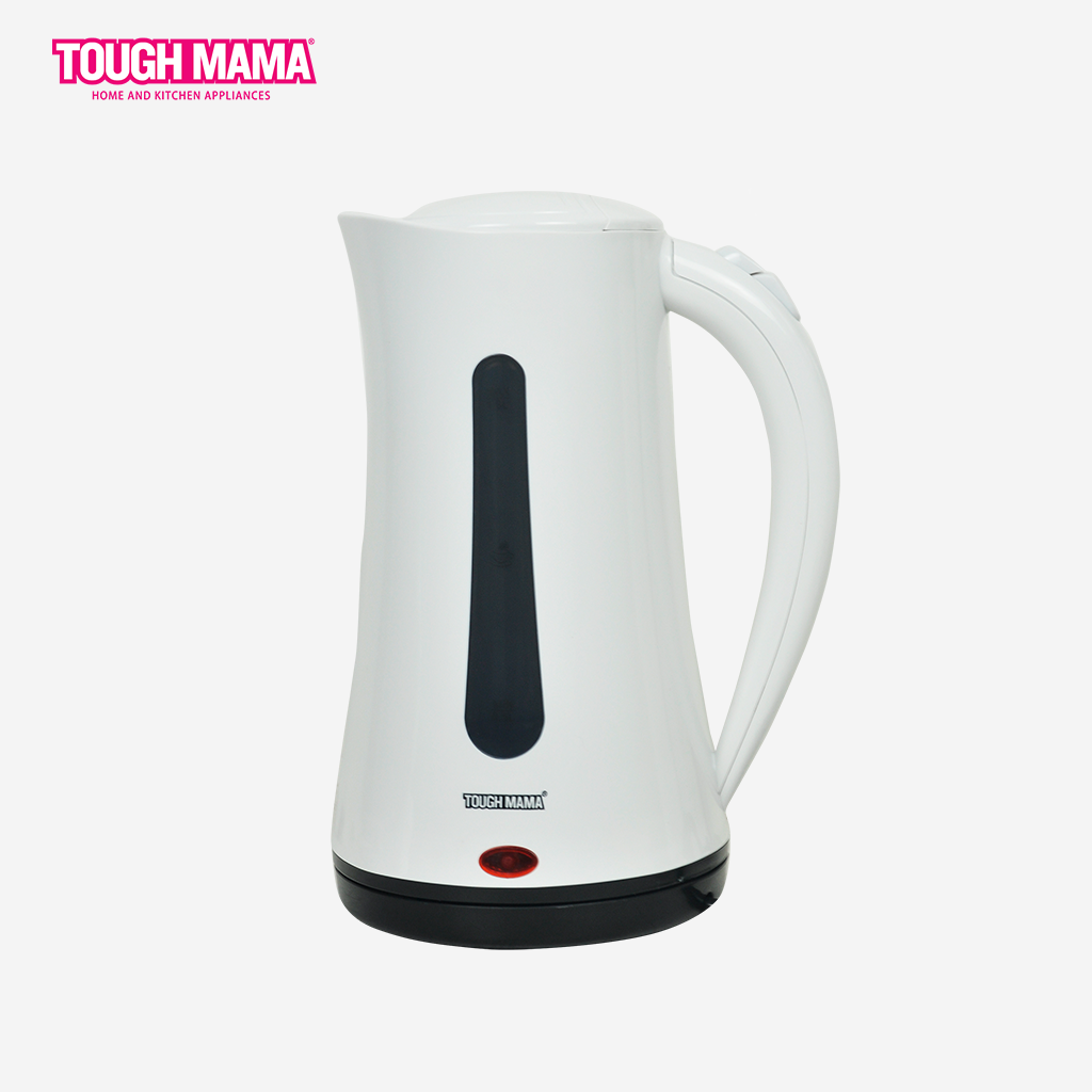 Tough Mama 1.8L Plastic Jug Concealed Electric Kettle | Water Heater NTMJK18-3E (WHT)