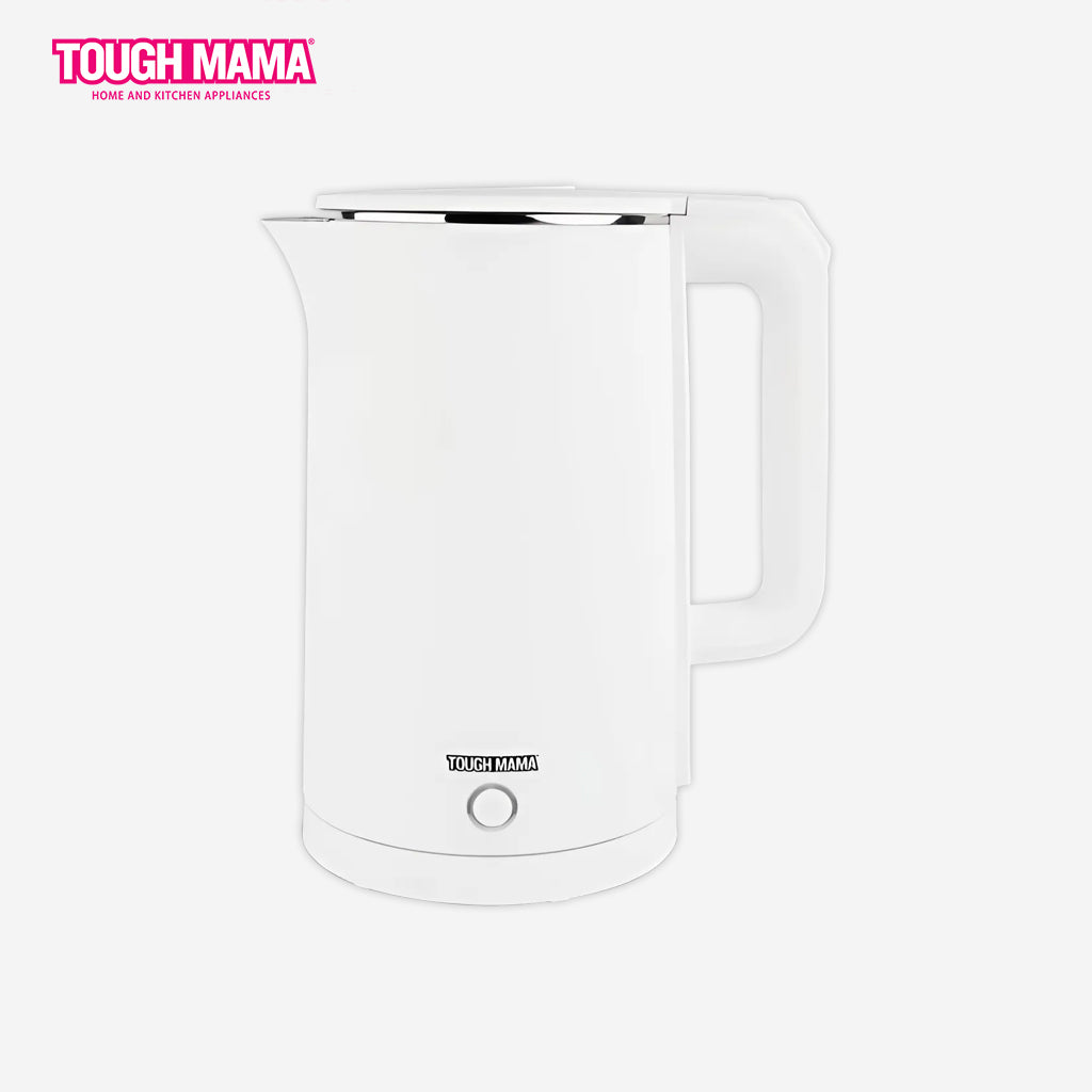 Tough Mama 1.8L Water Heater / Electric Kettle Double Layer WHITE NTMJK18-DL2