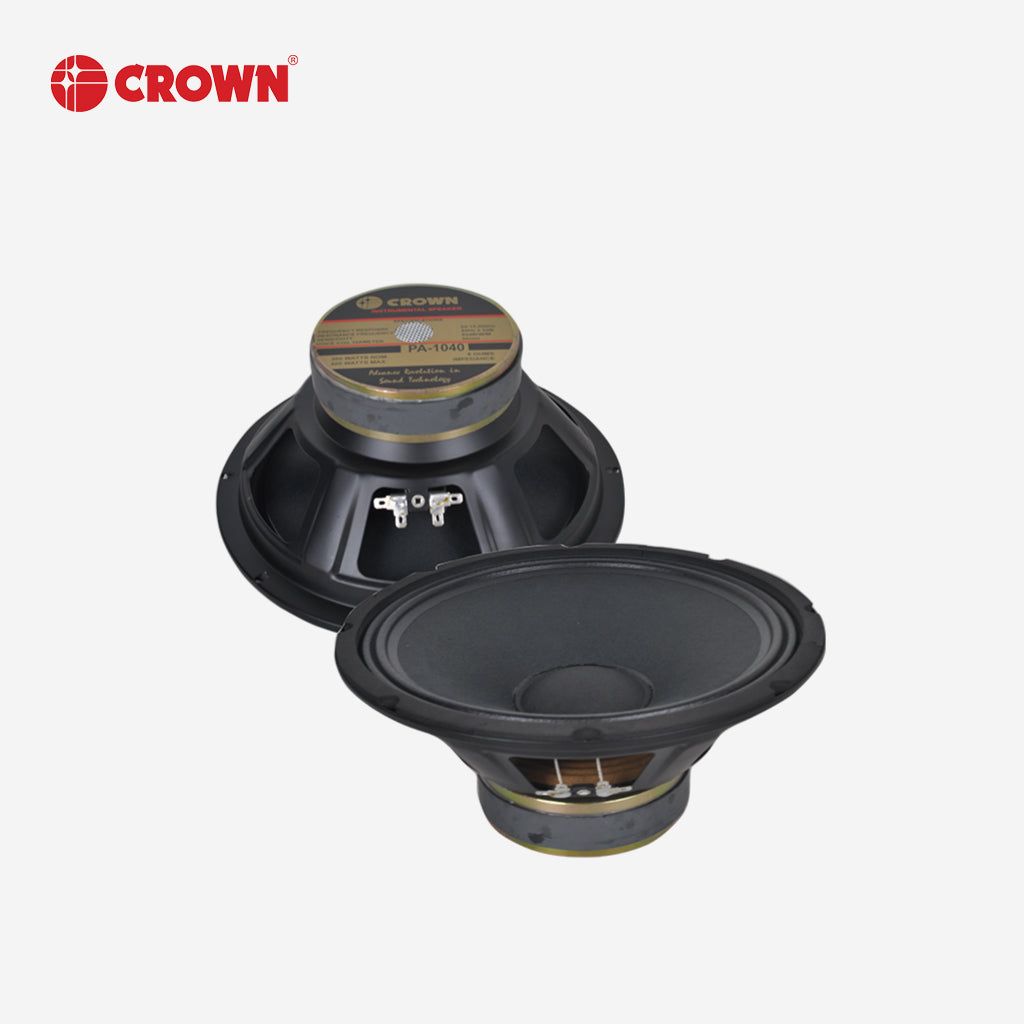 Crown by Winland 1pc 10 Inch Instrumental Speaker 400 Watts PA-1040