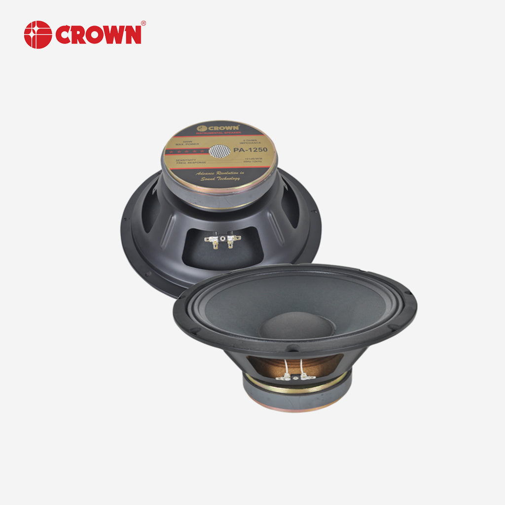 Crown 1pc Instrumental Speaker 12 Inch 500 Watts Audio Sound PA-1250