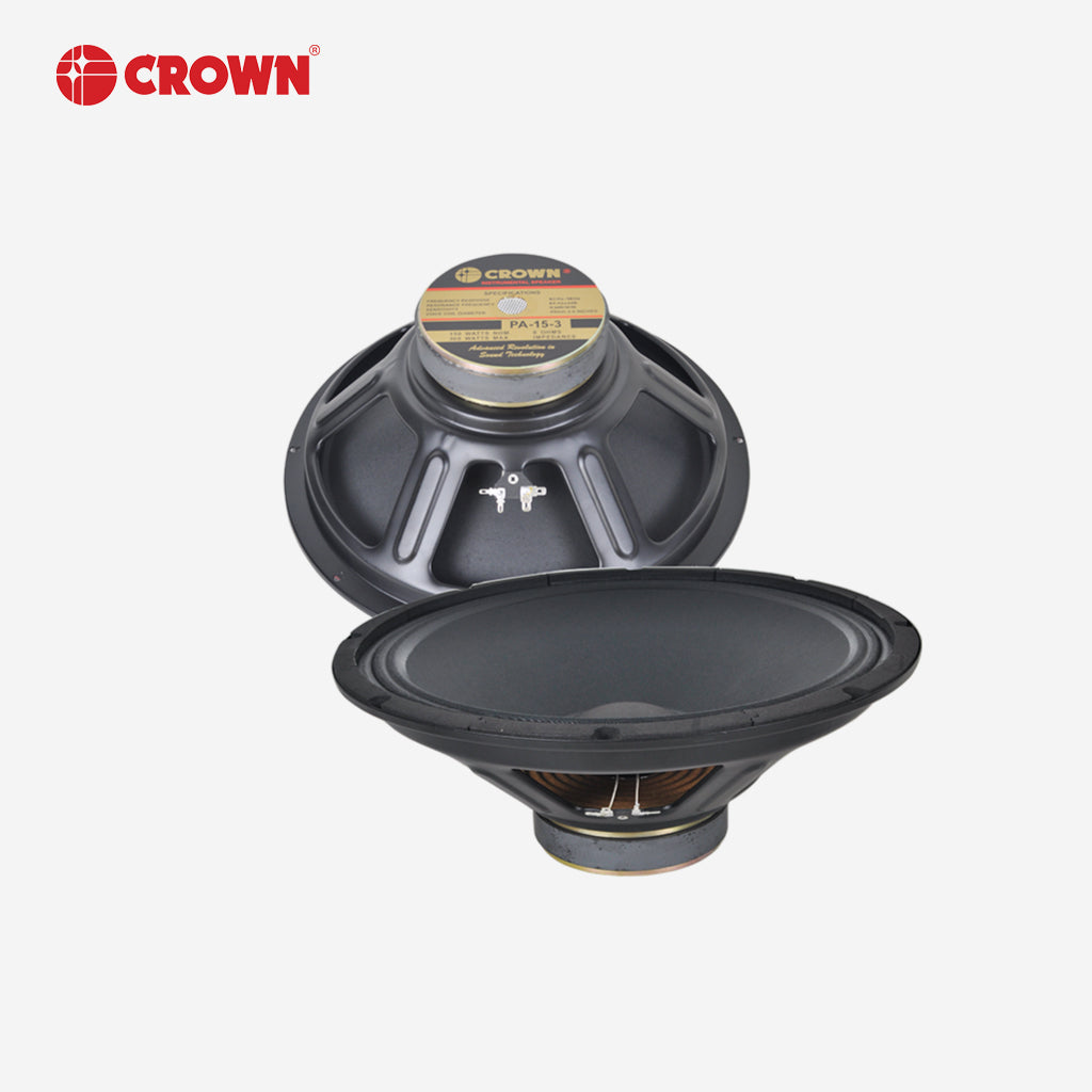 Crown 1pc Instrumental Speaker 15inch 300watts Audio Sound PA-15-3