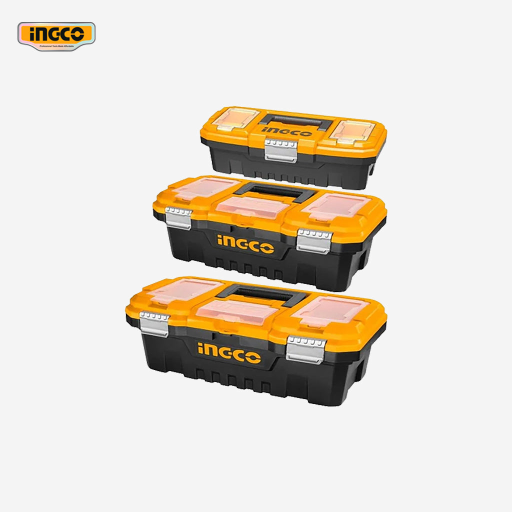 Ingco Ingco 3pcs Plastic Tool Box Set with Removable Tray PBXK0301 / PBXK0302 ING-HT