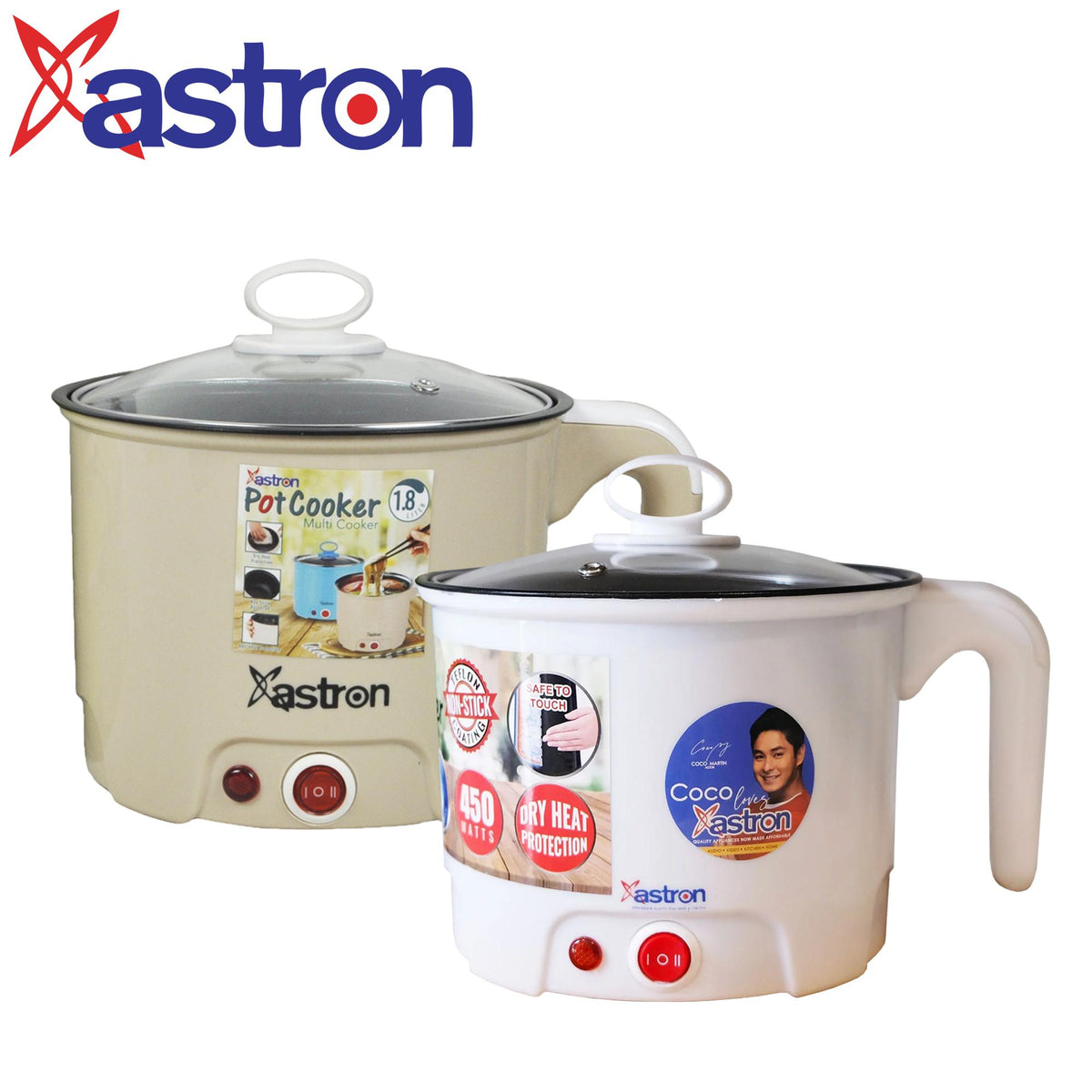 Astron Hot Pot Cooker and Multi Cooker 1.8L 450W Electric Cooker