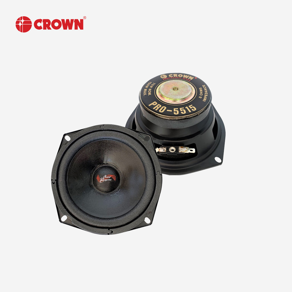 Crown 5-1/4in Professional Speaker Woofer Karaoke Midrange 75~150W PRO-5515