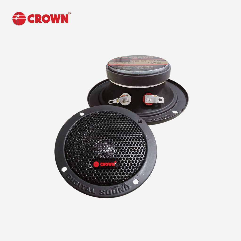 Crown 1pc Tweeter 3 Inch 50-100W 8 Ohms PRO-CT-310 M