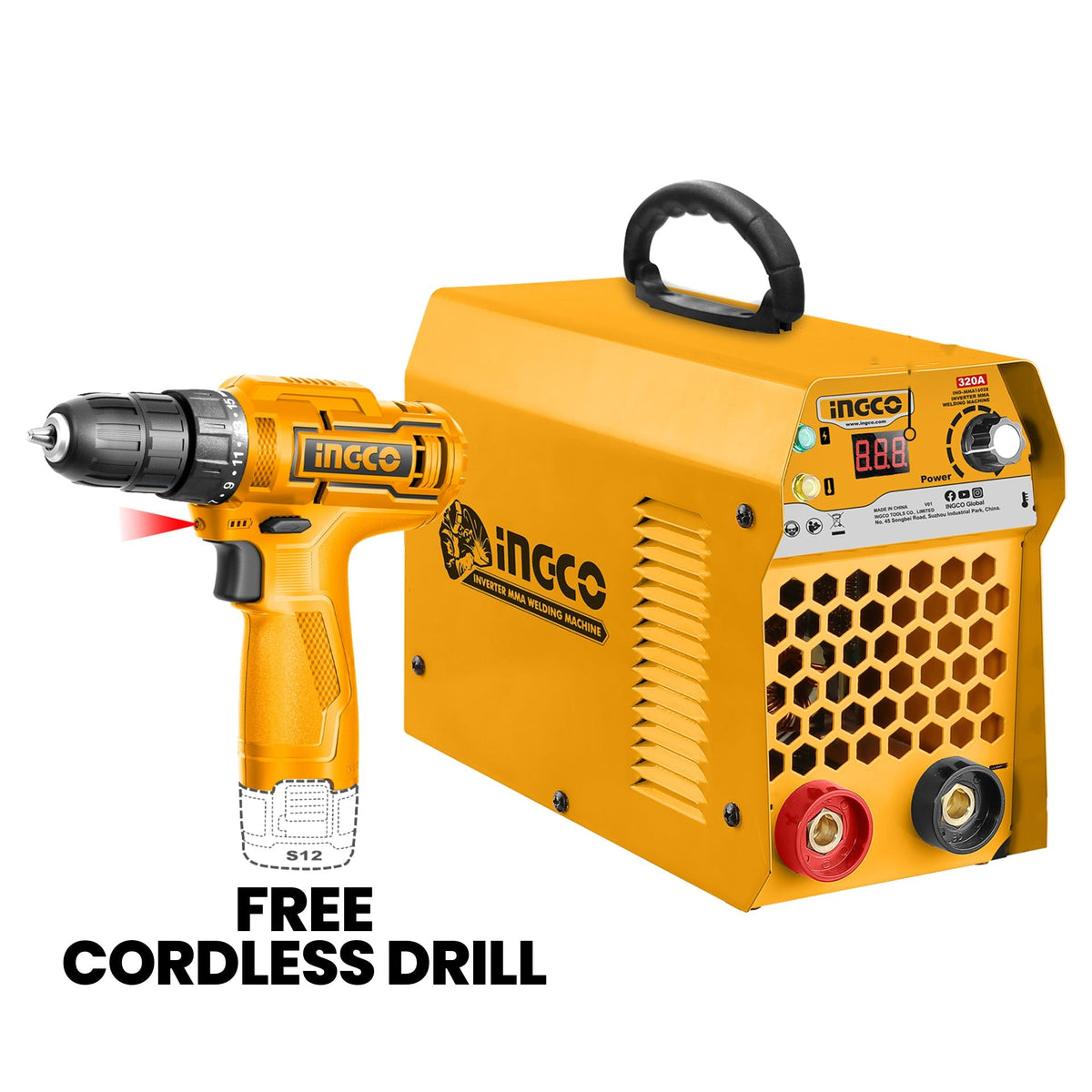 Ingco Portable Welding Machine Inverter IGBT ARC MMA