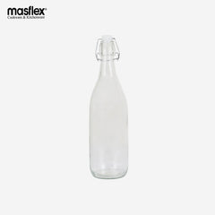 Masflex Glass Bottle w/Hermetic Lid 1000ml Swing top Beverage Juice Glass Bottles QM-1801