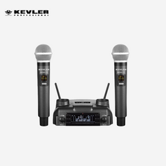 Kevler Dual UHF 1100mAh Battery Wireless Rechargeable Microphone with Dual Antenna RCM-77