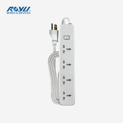 Royu by Winland 4 Outlets 2 Meter Extension Cord Cable Wire Overload & Surge Protection REDEC604