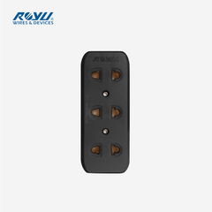 Royu by Winland 3 Gang Universal Electrical Outlet 10A REDOU103/B