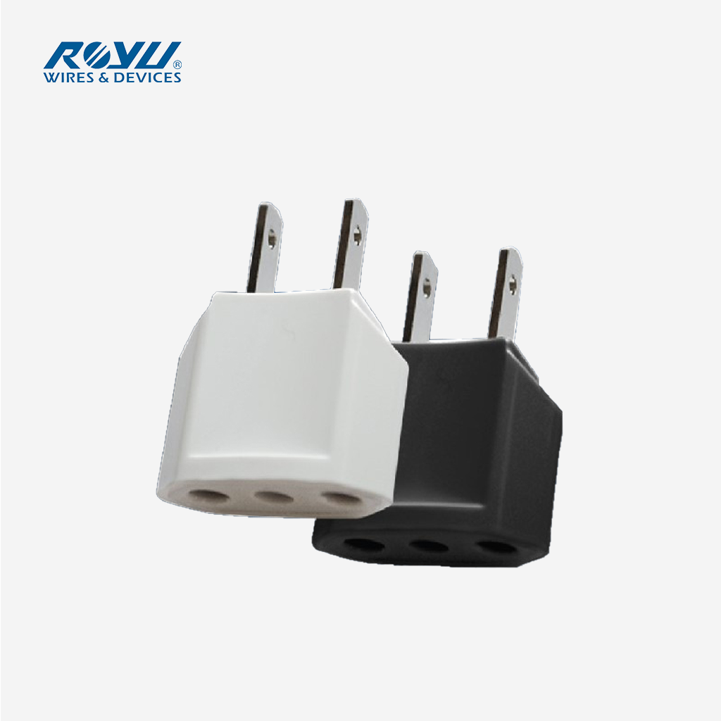 Royu by Winland Round to Flat Adapter REDPL103