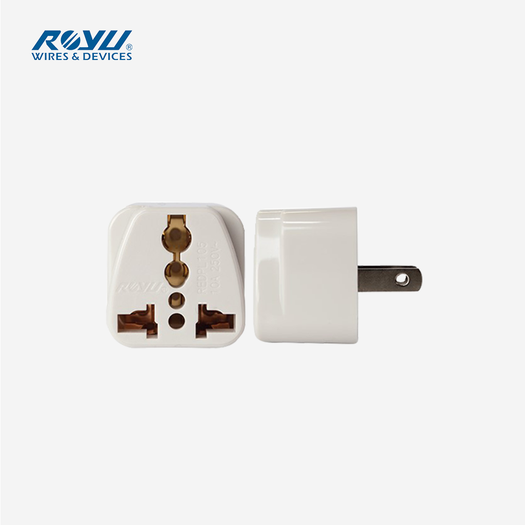 Royu Universal Adaptor Adapter Outlet Plug 10A REDPL105 AC Travel Power Plug Charger