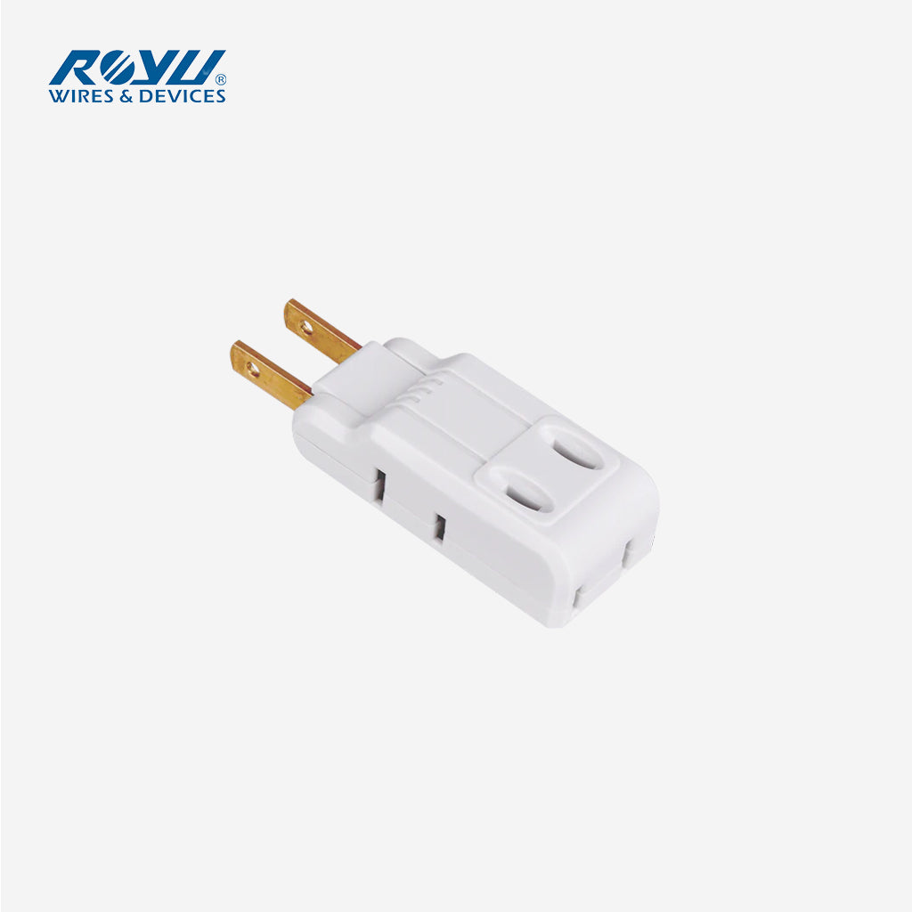 Royu 10A 250V Electrical Swing Type Switch Plug Adapter/Adaptor-REDPL107