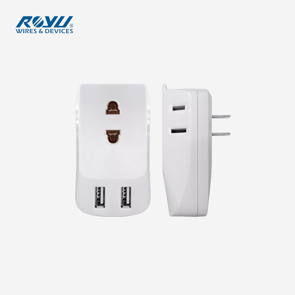 Royu Octopus Adapter/Adaptor with 2-USB Port-REDPL124