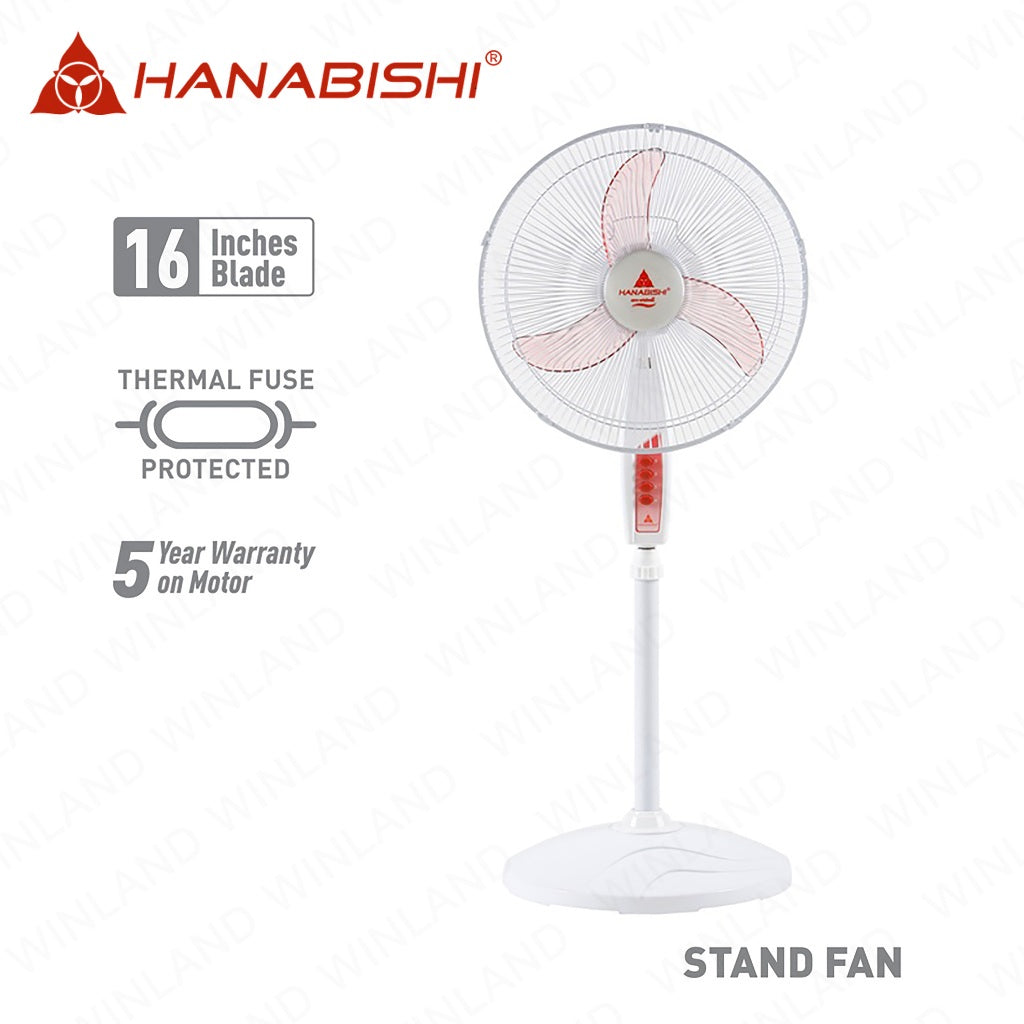Hanabishi Stand Fan / Electric Fan 16inches(405mm) AERO-WINDMILL 16S