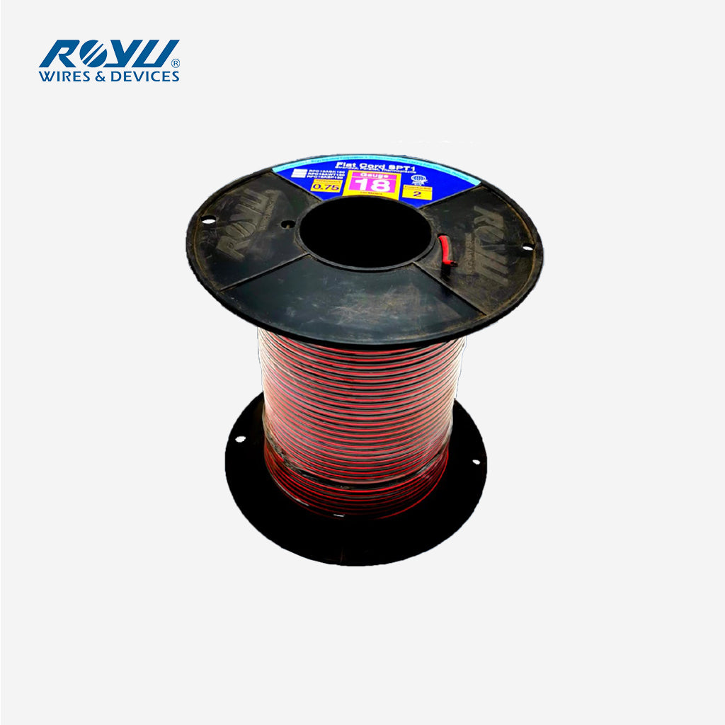Royu Speaker Wire AWG18 150 meters Pure Copper Red&Black HiFi Home Car Audio Loudspeaker