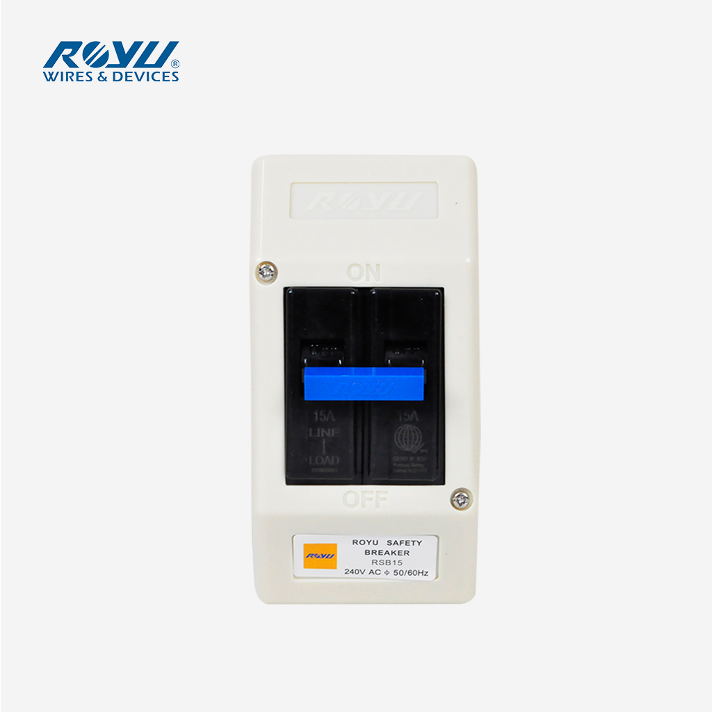 Royu Electrical Safety Circuit Breaker 15A / 20A / 30A/ 40A/ 60A Bolt On Type