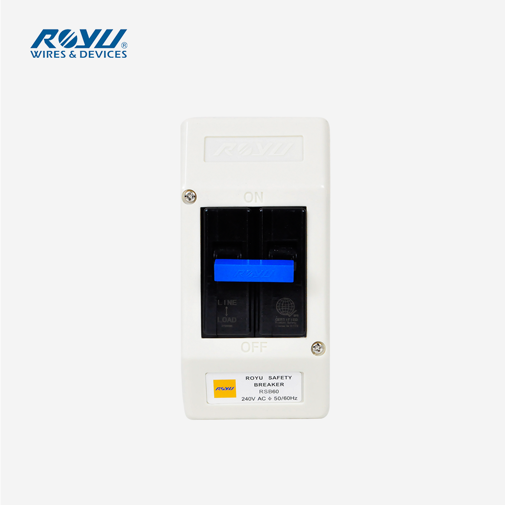 Royu Electrical Safety Circuit Breaker 15A / 20A / 30A/ 40A/ 60A Bolt On Type